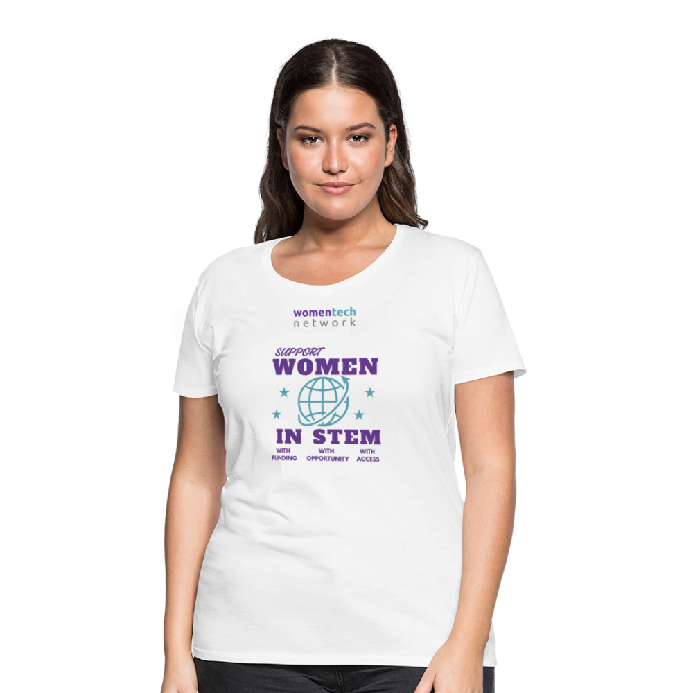 Women’s Premium T-Shirt - STEM Day Edition - white