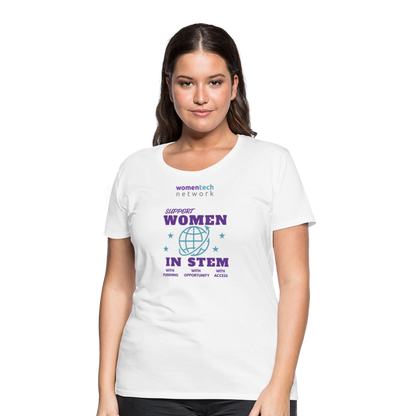 Women’s Premium T-Shirt - STEM Day Edition - white