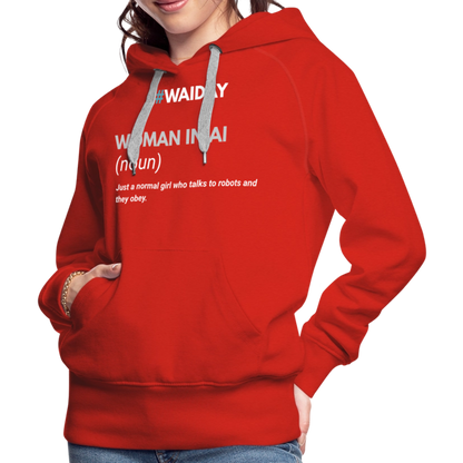 Women’s Premium Hoodie - Women In AI Day Edition - red