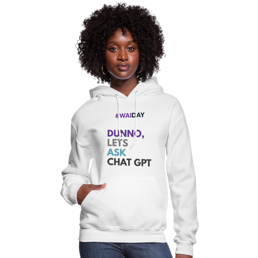 Women's Hoodie - Women In AI Day Edition - white