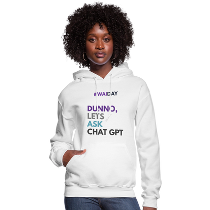Women's Hoodie - Women In AI Day Edition - white