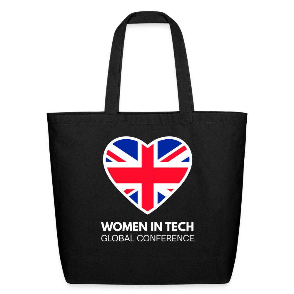 Eco-Friendly Cotton Tote  - Women in Tech Global Conference Collection - black