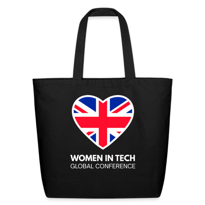 Eco-Friendly Cotton Tote  - Women in Tech Global Conference Collection - black