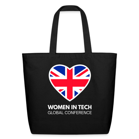 Eco-Friendly Cotton Tote  - Women in Tech Global Conference Collection - black