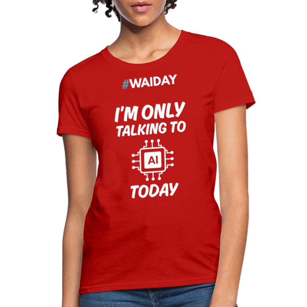 Women's T-Shirt - Women In AI Day Edition - red