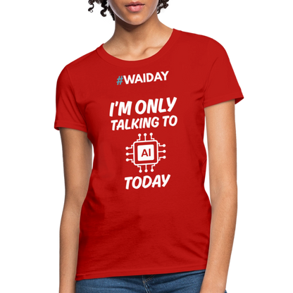 Women's T-Shirt - Women In AI Day Edition - red