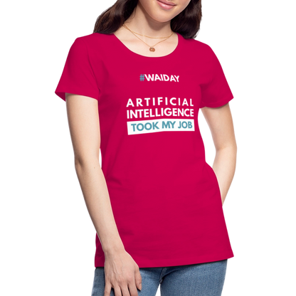 Women’s Premium T-Shirt - Women In AI Day Edition - dark pink