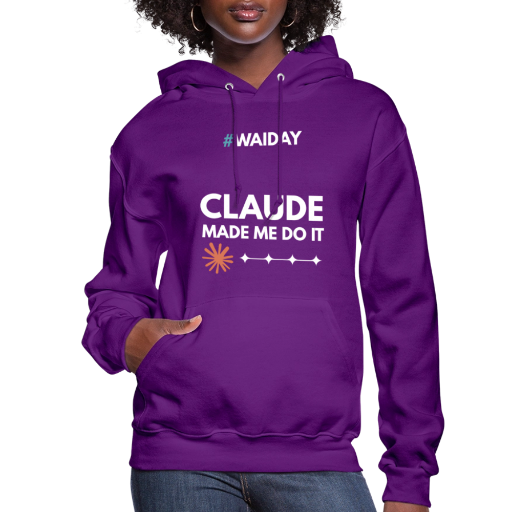 Women's Hoodie - Women In AI Day Edition - purple