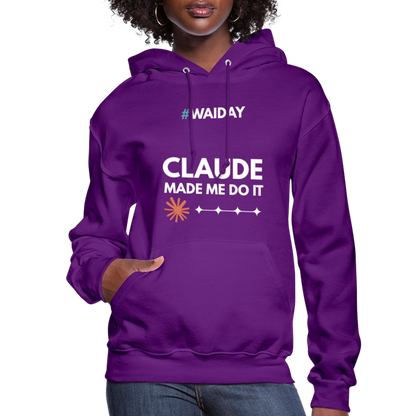 Women's Hoodie - Women In AI Day Edition - purple