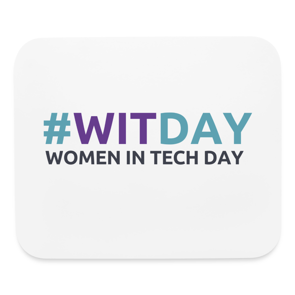 Mouse pad Horizontal #WITDAY - white