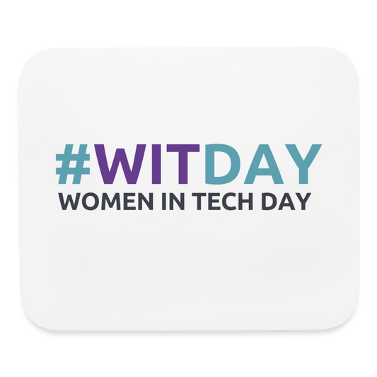 Mouse pad Horizontal #WITDAY - white