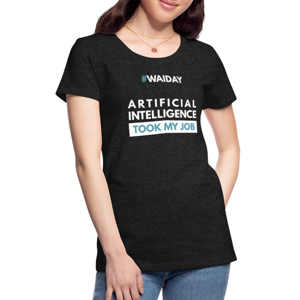 Women’s Premium T-Shirt - Women In AI Day Edition - charcoal grey