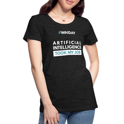 Women’s Premium T-Shirt - Women In AI Day Edition - charcoal grey
