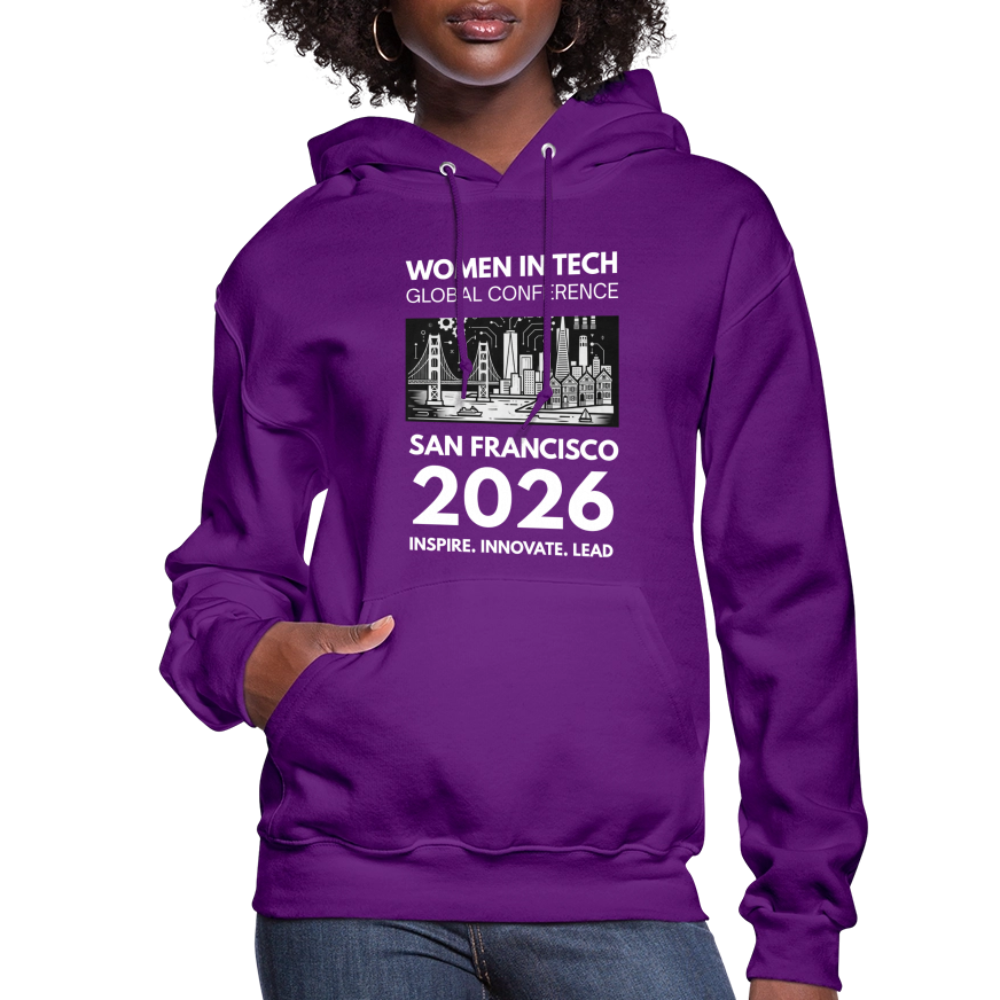 Women's Hoodie - Women in Tech Global Conference Collection - purple