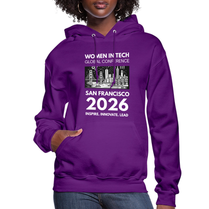 Women's Hoodie - Women in Tech Global Conference Collection - purple