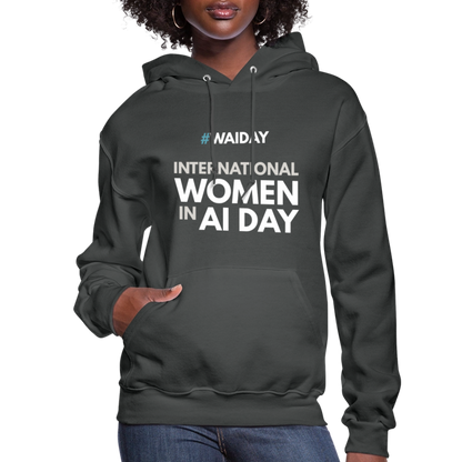 Women's Hoodie - Women In AI Day Edition - asphalt