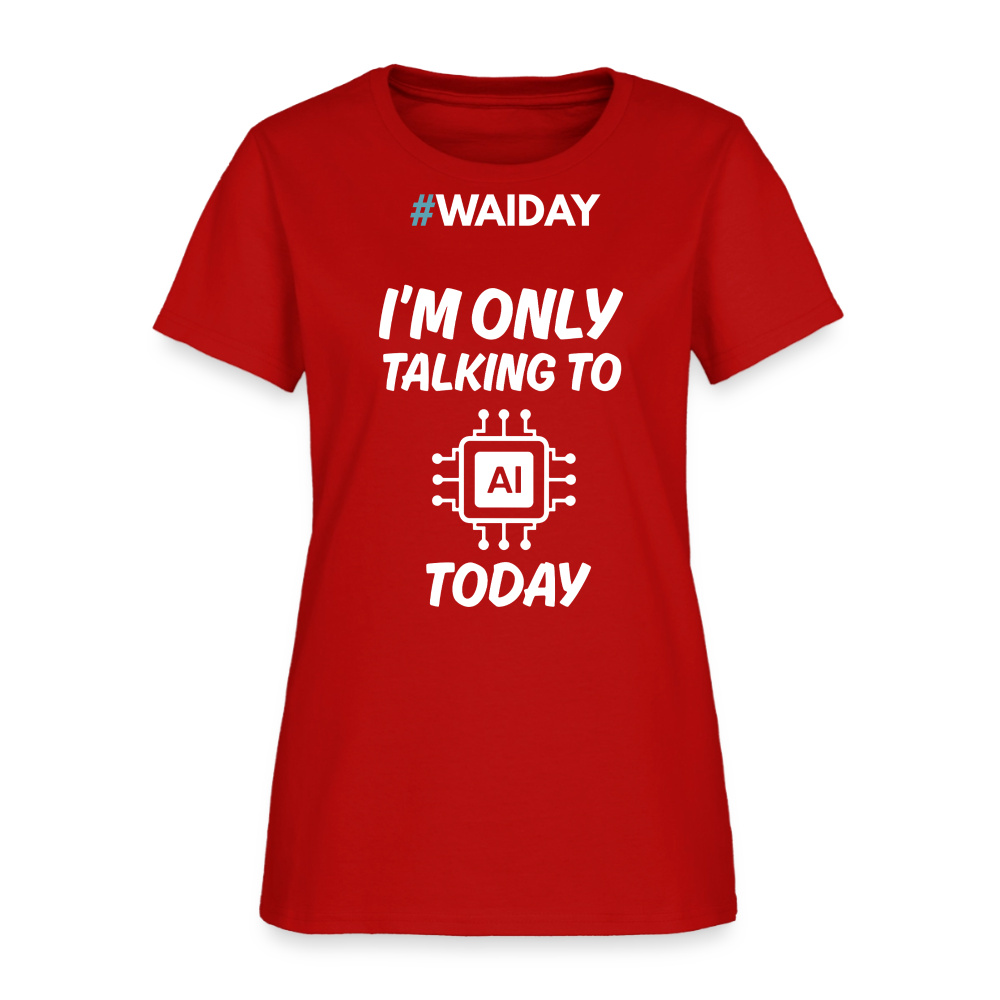Women's T-Shirt - Women In AI Day Edition - red