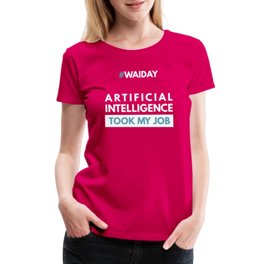 Women’s Premium T-Shirt - Women In AI Day Edition - dark pink