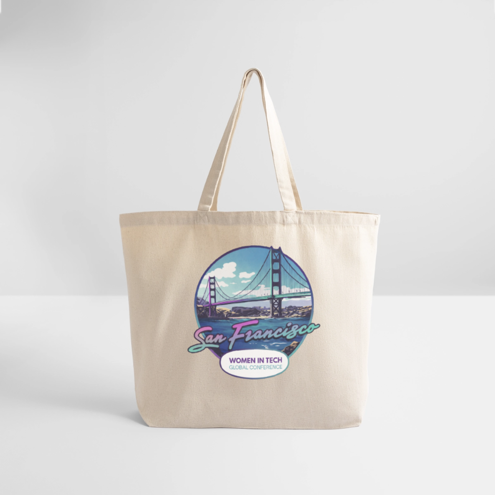 Eco-Friendly Cotton Tote - Women in Tech Global Conference Collection - natural