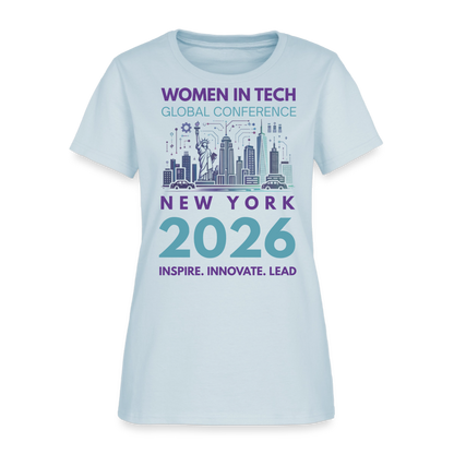 Women's T-Shirt - Women in Tech Global Conference Collection - light blue
