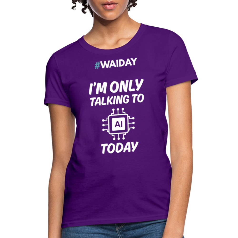 Women's T-Shirt - Women In AI Day Edition - purple
