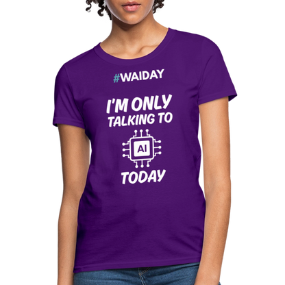 Women's T-Shirt - Women In AI Day Edition - purple