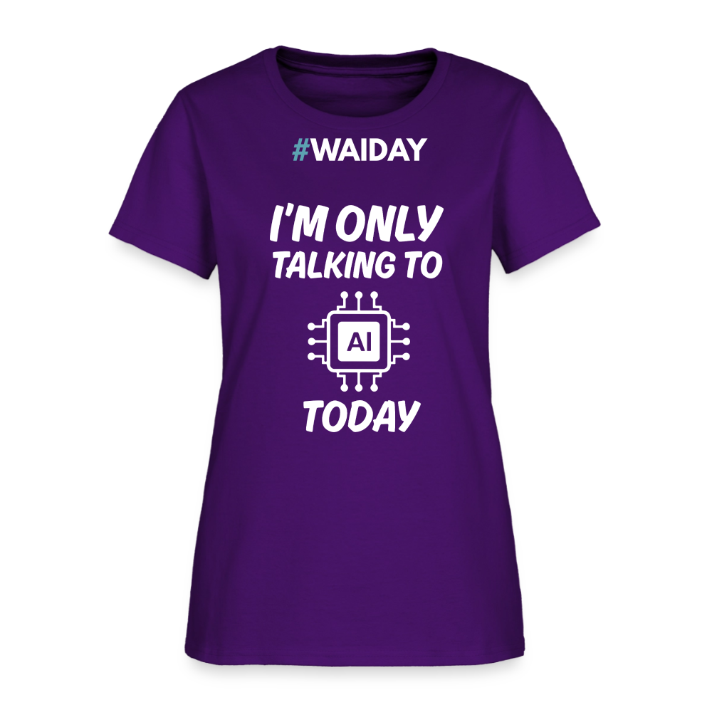 Women's T-Shirt - Women In AI Day Edition - purple