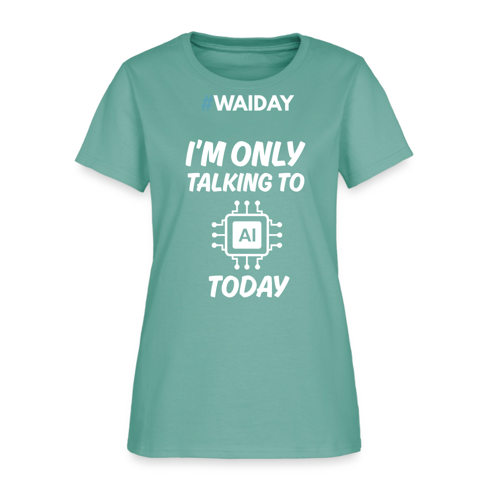 Women's T-Shirt - Women In AI Day Edition - aquatic