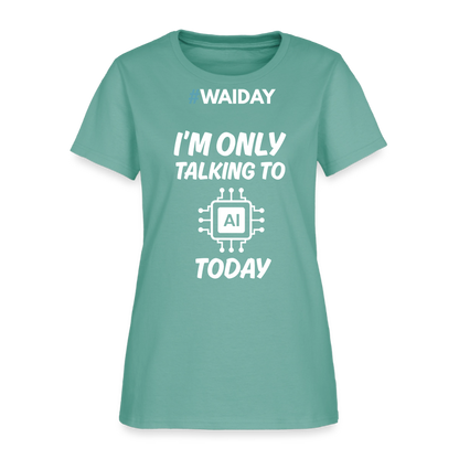 Women's T-Shirt - Women In AI Day Edition - aquatic
