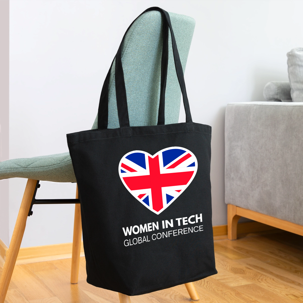 Eco-Friendly Cotton Tote  - Women in Tech Global Conference Collection - black