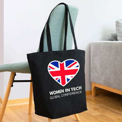 Eco-Friendly Cotton Tote  - Women in Tech Global Conference Collection - black