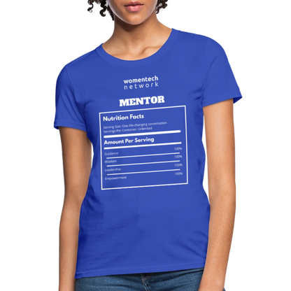 Women's T-Shirt - National Mentoring Day Edition - royal blue