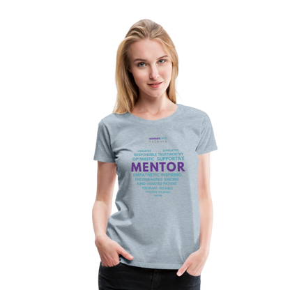 Women’s Premium T-Shirt - National Mentoring Day Edition - heather ice blue