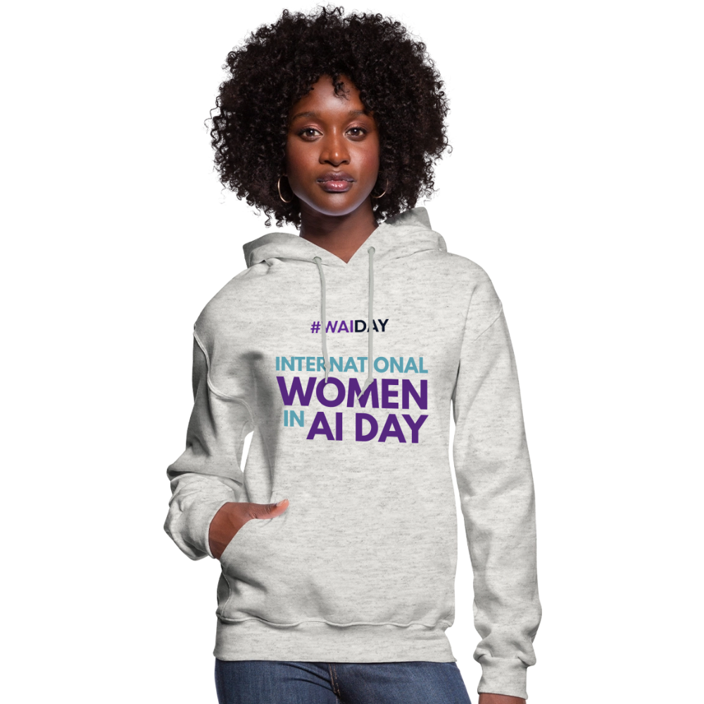 Women's Hoodie - Women In AI Day Edition - heather oatmeal