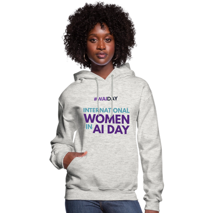Women's Hoodie - Women In AI Day Edition - heather oatmeal