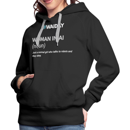 Women’s Premium Hoodie - Women In AI Day Edition - black