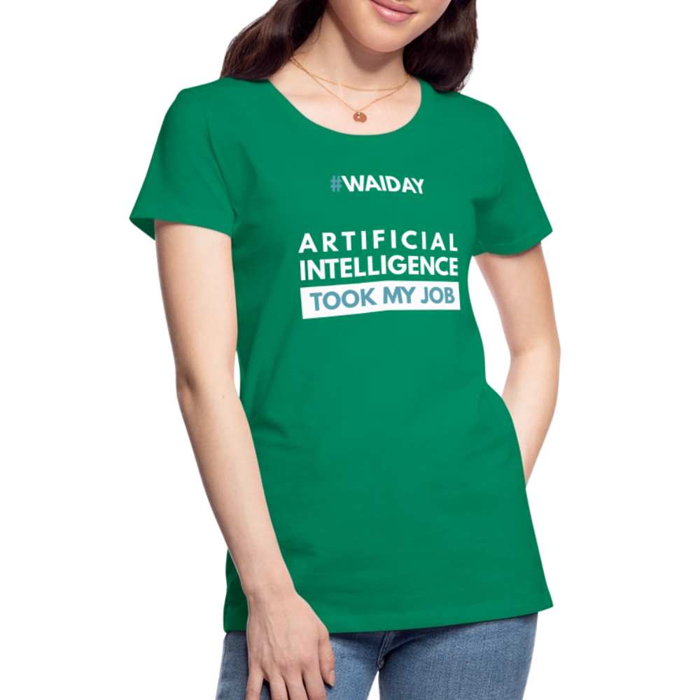 Women’s Premium T-Shirt - Women In AI Day Edition - kelly green