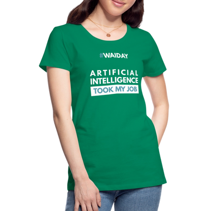 Women’s Premium T-Shirt - Women In AI Day Edition - kelly green