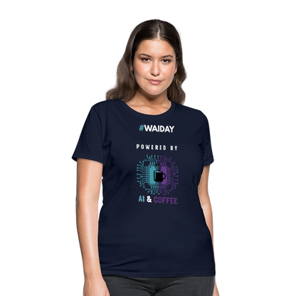 Women's T-Shirt - Women In AI Day Edition - navy