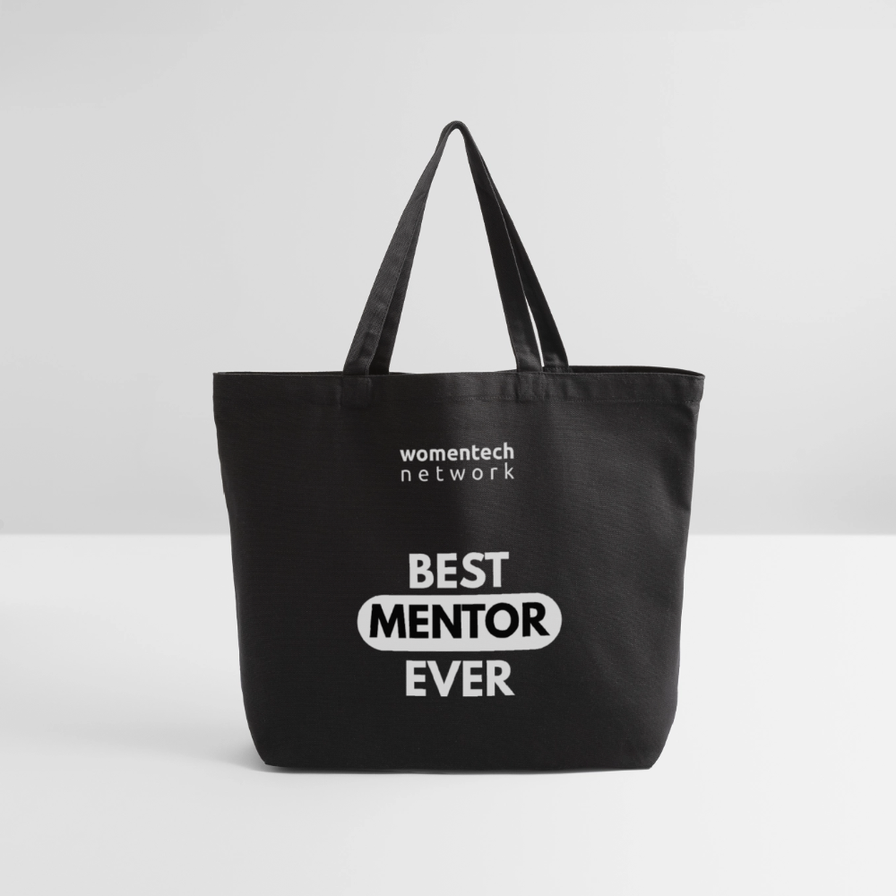 Eco-Friendly Cotton Tote - National Mentoring Day Edition - black