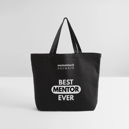 Eco-Friendly Cotton Tote - National Mentoring Day Edition - black