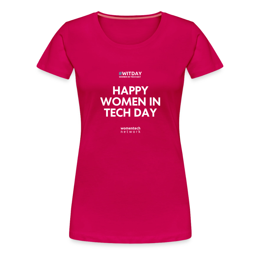 Women's Relaxed Fit T-Shirt - dark pink