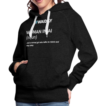 Women’s Premium Hoodie - Women In AI Day Edition - charcoal grey
