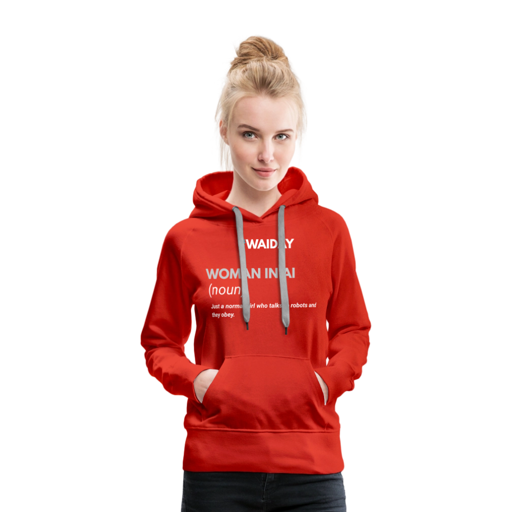 Women’s Premium Hoodie - Women In AI Day Edition - red