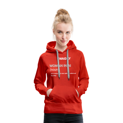 Women’s Premium Hoodie - Women In AI Day Edition - red