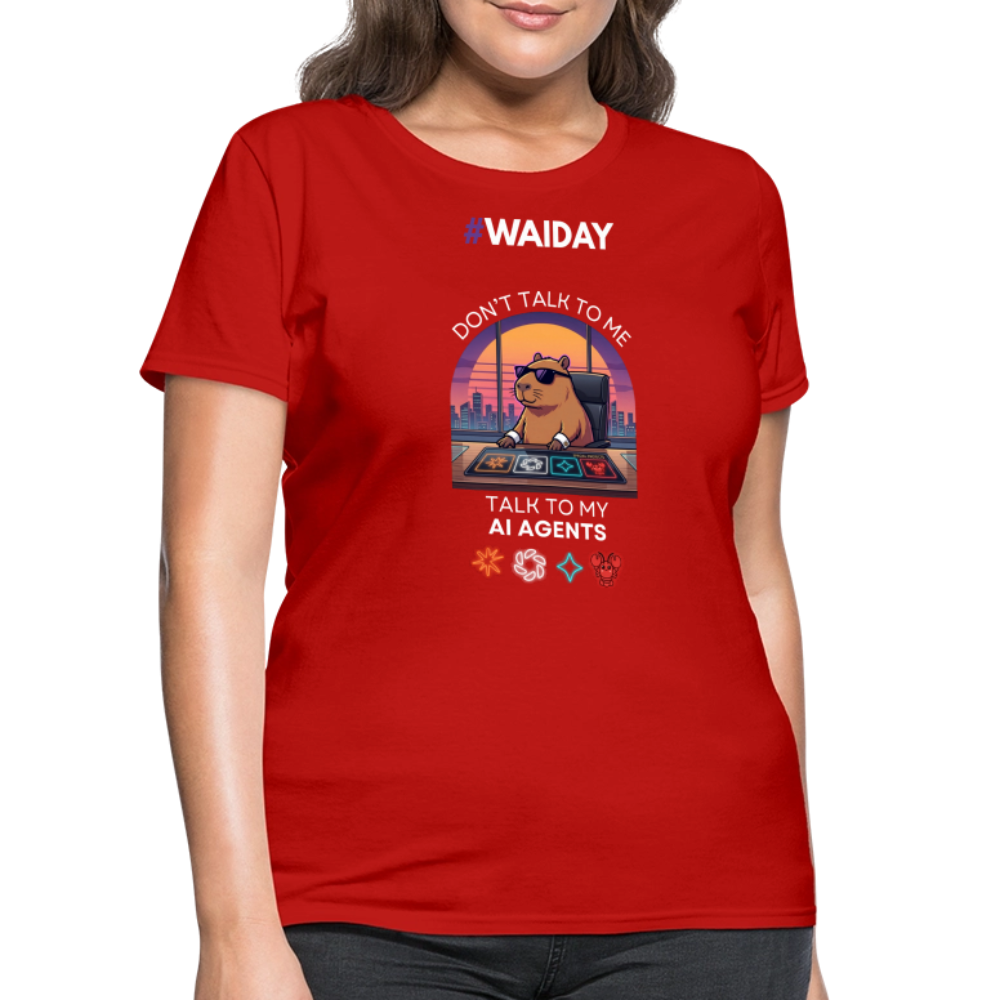 Women's T-Shirt - Women In AI Day Edition - red