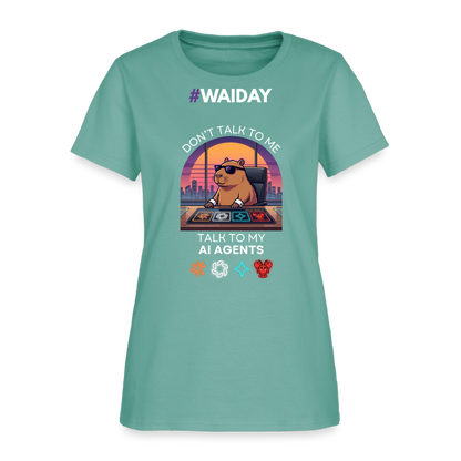 Women's T-Shirt - Women In AI Day Edition - aquatic