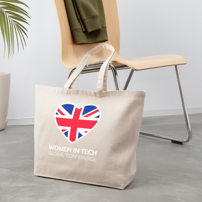Eco-Friendly Cotton Tote  - Women in Tech Global Conference Collection - natural