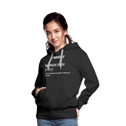 Women’s Premium Hoodie - Women In AI Day Edition - black