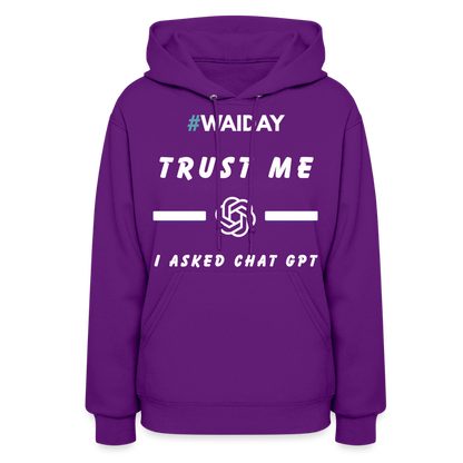 Women's Hoodie - Women In AI Day Edition - purple